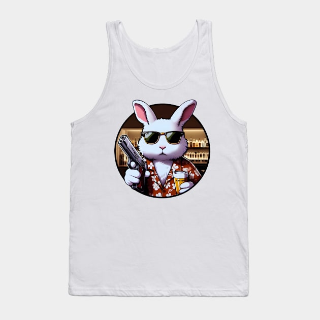 Tactical Bunny Tank Top by Rawlifegraphic